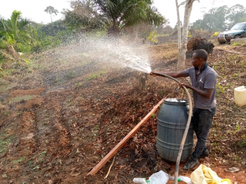 Projet d'adduction d'eau de Nkolnda